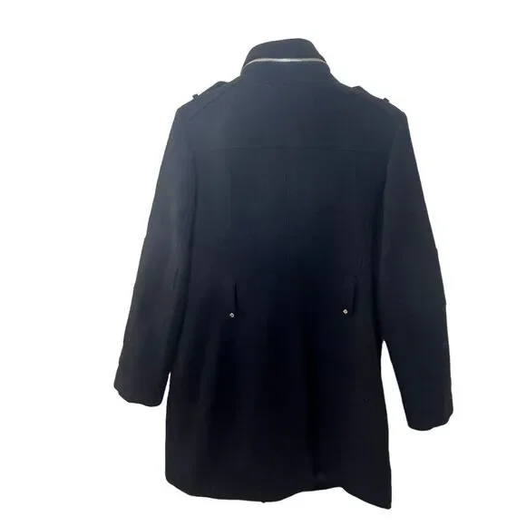 MICHAEL Michael Kors Asymmetrical Coat Sz L - Picture 3 of 12